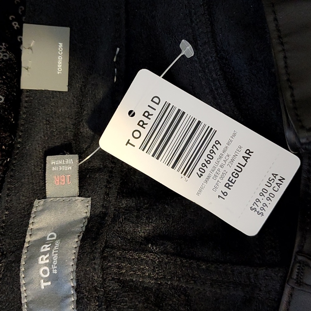 Torrid faux leather pants